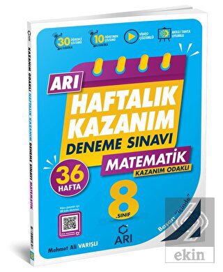 8. Sınıf Matematik Arı Haftalık Kazanım Deneme