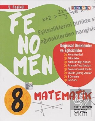 8. Sınıf Matematik Fenomen Doğrusal ve Eşitsizlikl