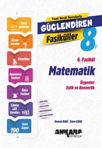 8. Sınıf Matematik Güçlendiren 6 Fasikül