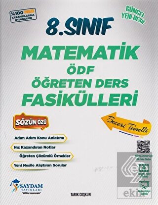 8. Sınıf Matematik ÖDF Öğreten Ders Fasikülleri