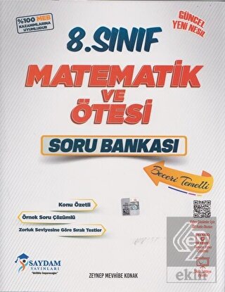 8. Sınıf Matematik ve Ötesi Soru Bankası Saydam Ya