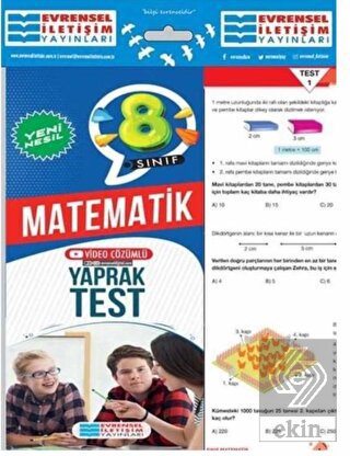 8. Sınıf Matematik Yeni Nesil Video Çözümlü Yaprak