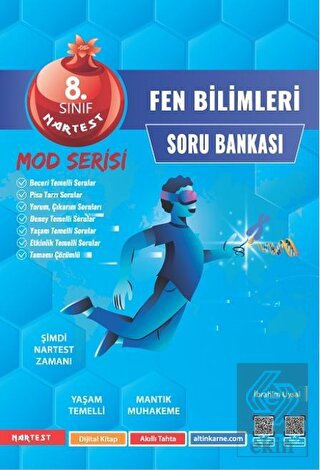Nartest Yayınevi 8. Sınıf Mod Fen Bilimleri Soru Bankası