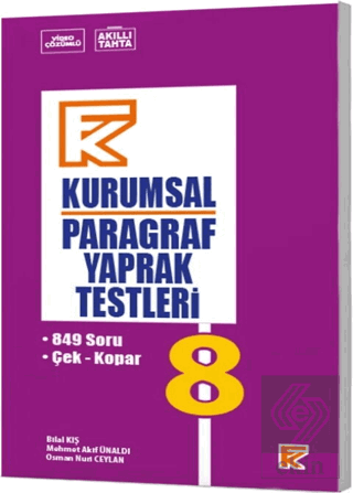 8. Sınıf Paragraf Kurumsal FK Yaprak Test