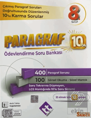 8. Sınıf Paragraf Ödevlendirme Soru Bankası