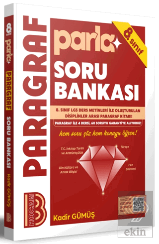 8. Sınıf Parla Paragraf Soru Bankası Kadir Gümüş Benim Hocam Yayınları