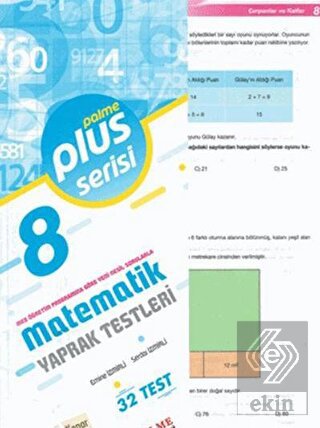 8. Sınıf Plus Serisi Matematik Yaprak Testleri