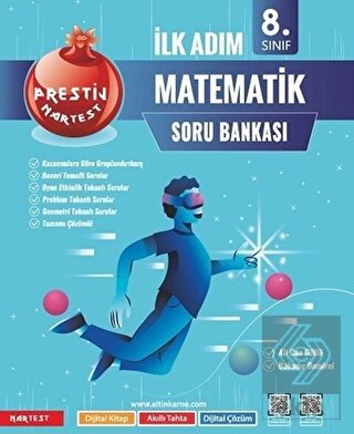Nartest Yayınevi 8. Sınıf Prestij İlk Adım Matematik Soru Bankası