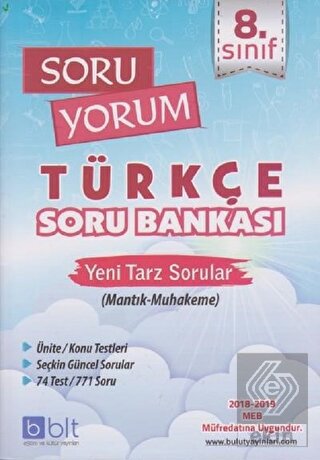 8. Sınıf Soru Yorum Türkçe Soru Bankası
