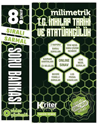 8. Sınıf T.C. İnkılap Tarihi ve Atatürkçülük Milim