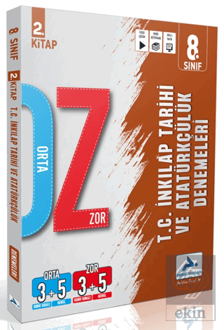 8. Sınıf T.C. İnkılap Tarihi ve Atatürkçülük Orta Zor Branş Deneme - 2