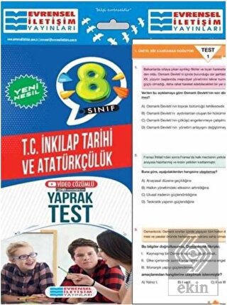 8. Sınıf T.C. İnkılap Tarihi ve Atatürkçülük Yeni