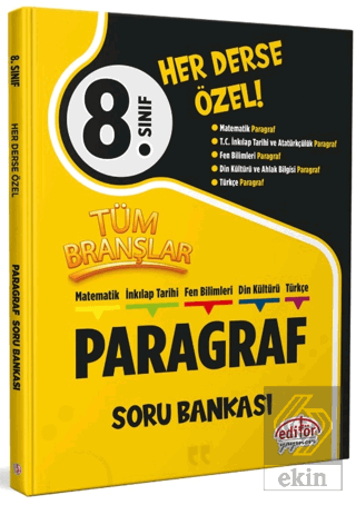 8. Sınıf Tüm Branşlar Paragraf Soru Bankası