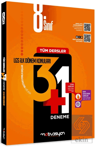 8. Sınıf Tüm Dersler 3+1 İlk Dönem Deneme