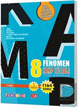 8. Sınıf Tüm Dersler Fenomen Kamp Kitabı 2 Fenomen