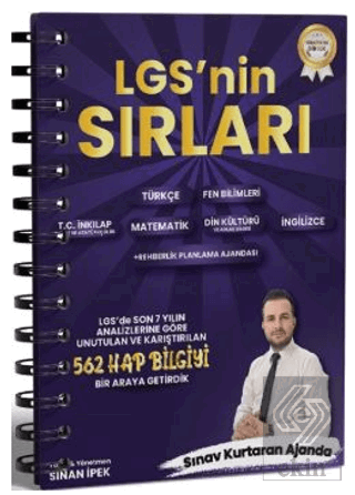 8. Sınıf Tüm Dersler LGS Sırları Sinan İpek Alan Yayınları Satın Al - 