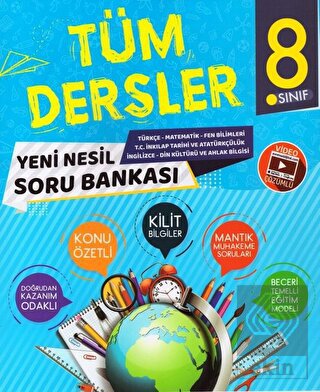 8.Sınıf Tüm Dersler Yeni Nesil Soru Bankası