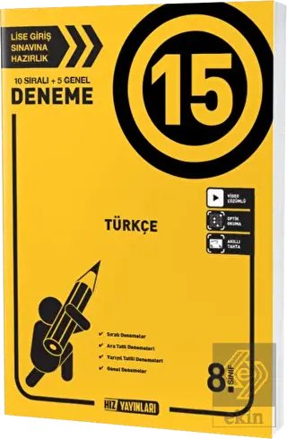 8.Sınıf Türkçe 15\'li Deneme