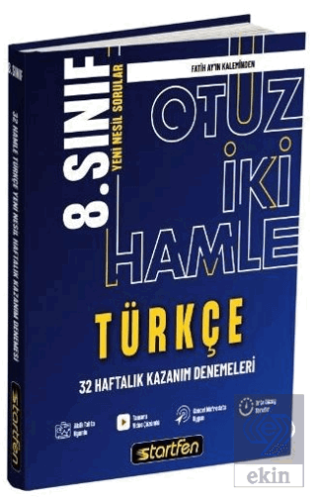 8. Sınıf Türkçe 32 Hamle Haftalık Kazanım Denemele