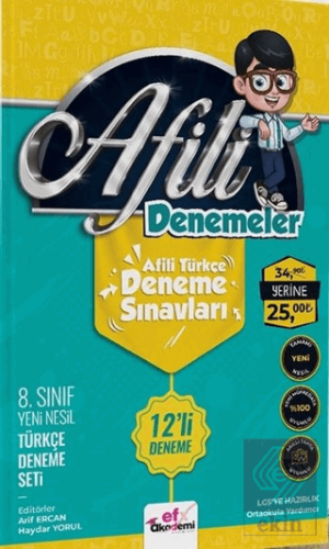 8. Sınıf Türkçe Afili Denemeler 12'li Deneme