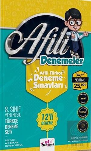 8. Sınıf Türkçe Afili Denemeler 12'li Deneme