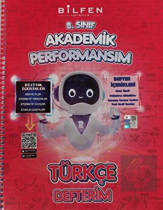 8. Sınıf Türkçe Akademik Performansım Defterim Bil