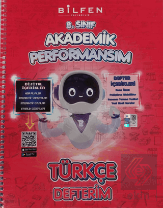 8. Sınıf Türkçe Akademik Performansım Defterim Bil