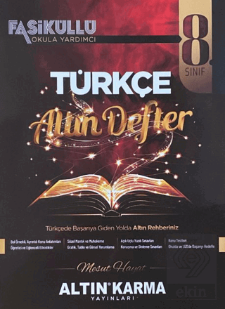 8. Sınıf Türkçe Altın Defter Mesut Hayat Altın Karma Yayınları Satın A
