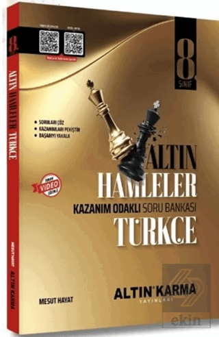 8. Sınıf Türkçe Altın Hamleler Kazanım Odaklı Soru Bankası Mesut Hayat