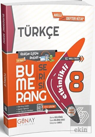 8. Sınıf Türkçe Etkinlikli Bumerang Serisi