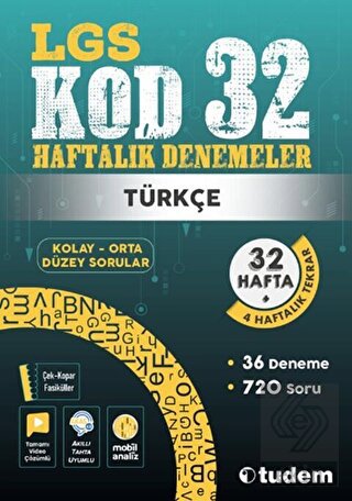 8. Sınıf Türkçe Kod 32 Haftalık Denemeleri