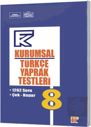 8. Sınıf Türkçe Kurumsal FK Yaprak Testleri