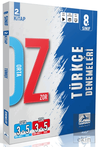 8. Sınıf Türkçe Orta Zor Branş Deneme - 2. Kitap