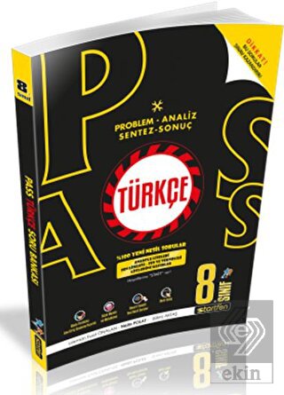 8. Sınıf Türkçe PASS Soru Bankası Startfen Yayınla
