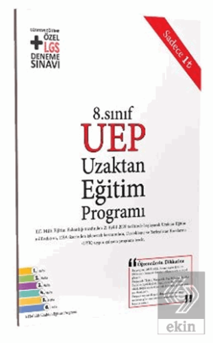8. Sınıf UEP Uzaktan Eğitim Programı
