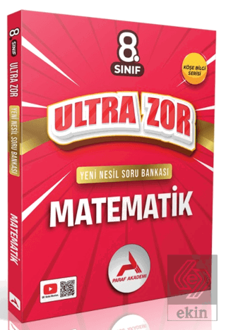 8. Sınıf Ultra Zor Matematik Soru Bankası Kolektif Paraf Yayınları Sat