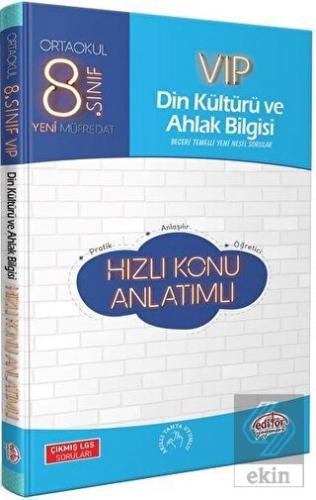 8. Sınıf VIP Din Kültürü ve Ahlak Bilgisi Hızlı Ko