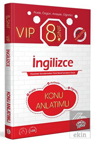 8. Sınıf VIP İngilizce Konu Anlatımlı