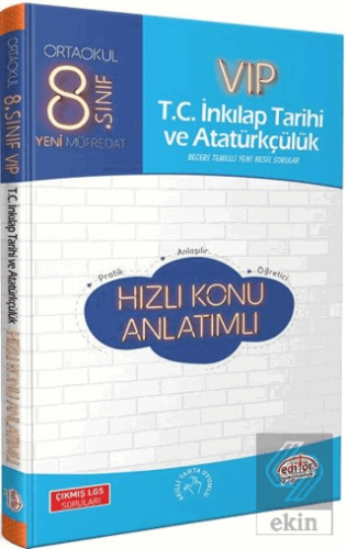 8. Sınıf VIP İnkilap Tarihi ve Atatürkçülük Hızlı