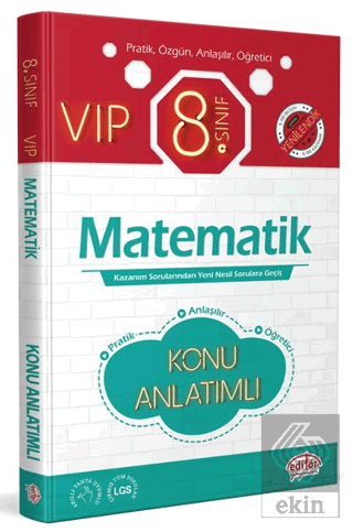 8. Sınıf VIP Matematik Konu Anlatımı