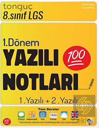 8. Sınıf Yazılı Notları 1. Dönem 1 ve 2. Yazılı