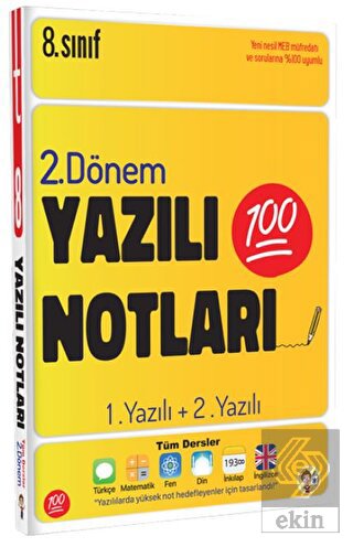 8. Sınıf Yazılı Notları 2. Dönem 1 ve 2. Yazılı