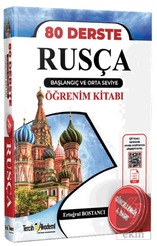 80 Derste Rusça Başlangıç ve Orta Seviye Öğrenim Kitabı