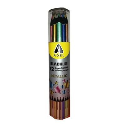 Adel Black Lıne 12 Lİ Metalik Kuruboya