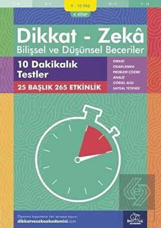 9-10 Yaş Dikkat - Zeka Bilişsel ve Düşünsel Beceri