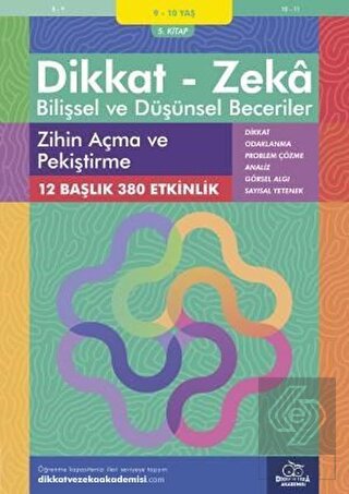 9-10 Yaş Dikkat - Zeka Bilişsel ve Düşünsel Beceri