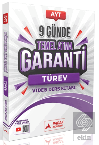 9 Günde Temel Atma Garanti Türev Video Ders Kitabı
