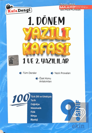 9. Sınıf 1. Dönem Yazılı Kafası