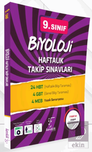 9. Sınıf Biyoloji Haftalık Takip Sınavları