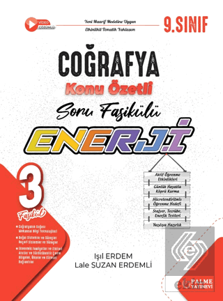 9. Sınıf Enerji Coğrafya Konu Özetli Soru Fasikülleri (3 Fasikül)